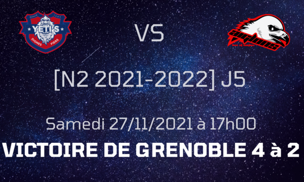 [N2 2021-2022] Journée 5 Victoire de Grenoble