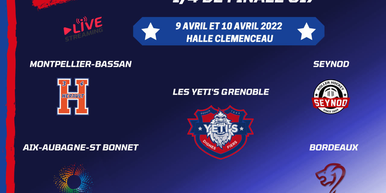 [U17 2021-2022] 1/4 DE FINALE U17 2 victoires pour Grenoble